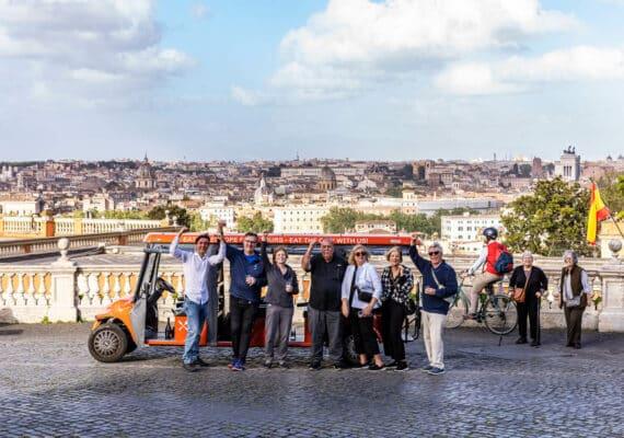 Private VIP Golf Cart Food Tour in Rome