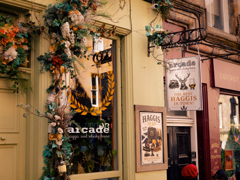 Haggis and whisky at a hidden gem in Edinburgh