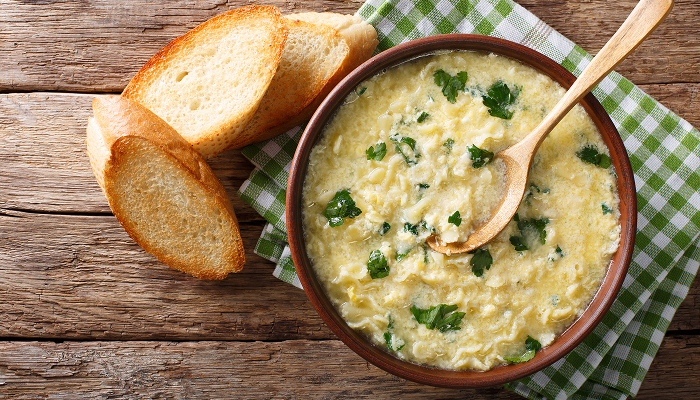 stracciatella alla romana soup